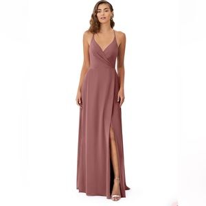 Azazie Davis Dress in Desert Rose